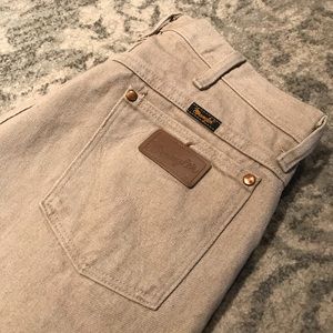 Wrangler straight leg wheat Jean, 34/34
